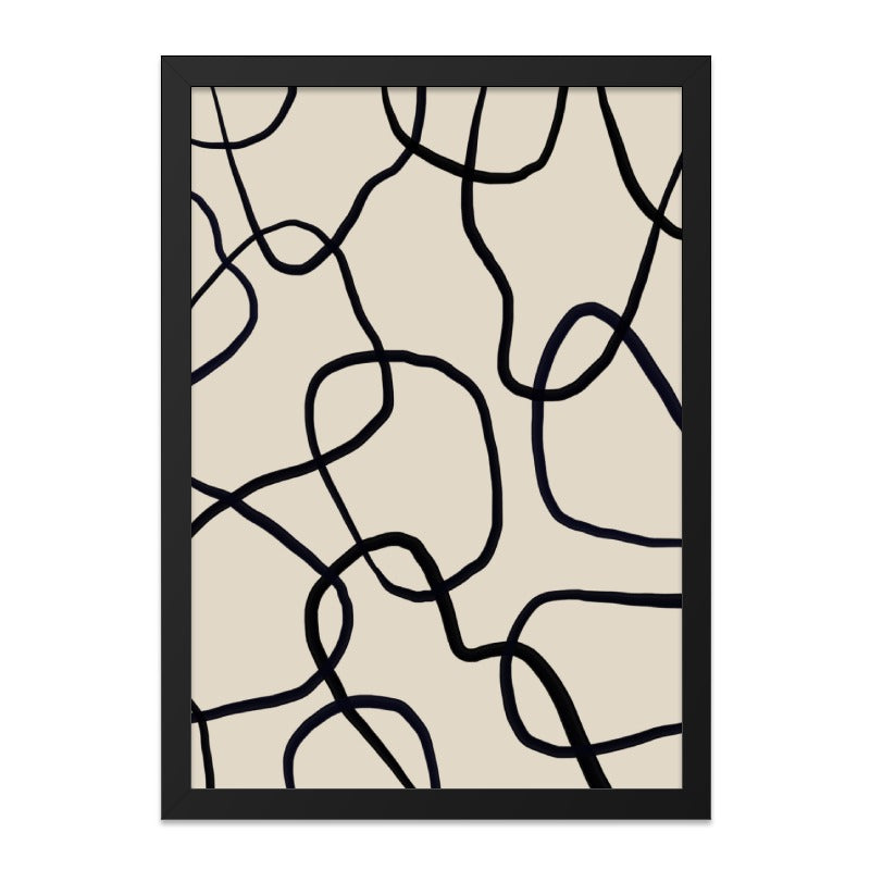 Abstract Line Art, Modern Wall Art, Minimalist Decor, Simple Lines Wall Art, Contemporary Art Print - Tawshia