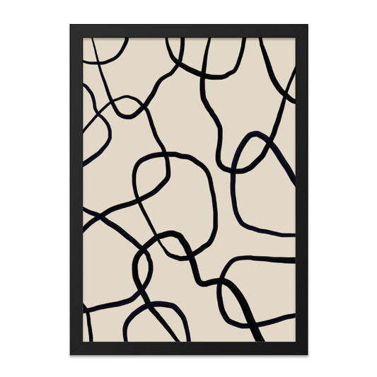 Abstract Line Art, Modern Wall Art, Minimalist Decor, Simple Lines Wall Art, Contemporary Art Print - Tawshia