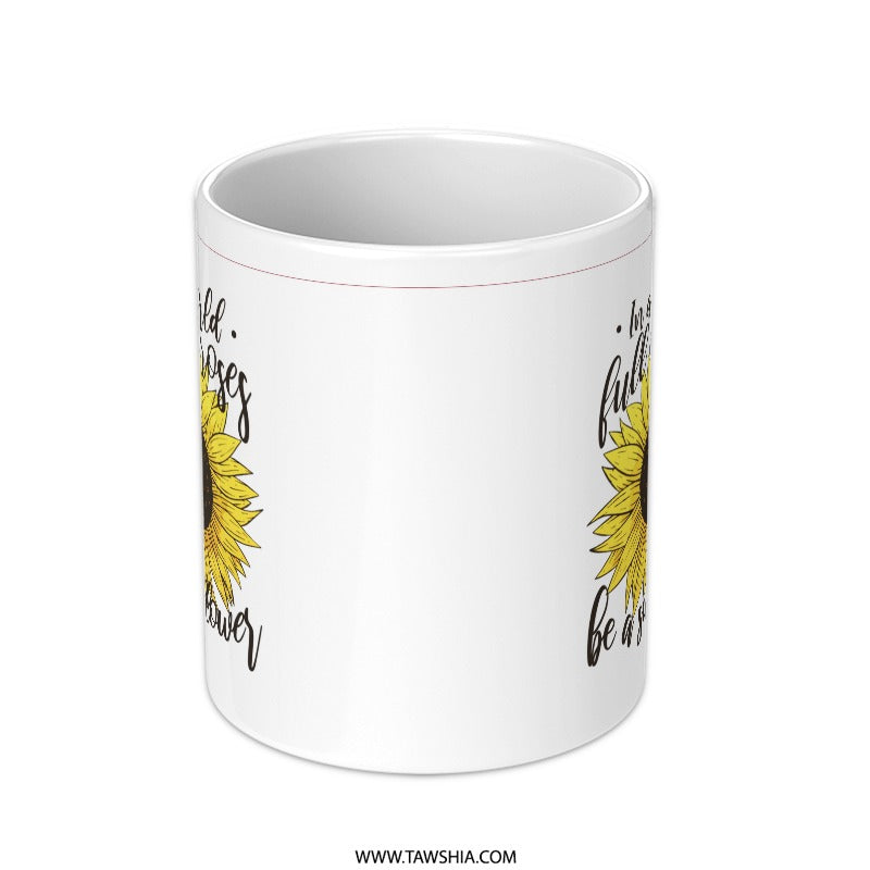 Be a Sunflower Motivational Ceramic Mug product