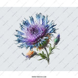 Floral Mouse Pad, Cornflower Mousepad, Purple Blue Flower, Nature Lover Gift, Unique Desk Accessory, Beautiful Floral Art - Tawshia
