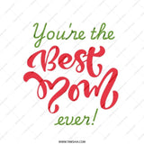 Best Mom Ever Tote Bag, Mother's Day Gift, Mom Appreciation, Shopping Bag, Everyday Bag, Gift for Her - Tawshia