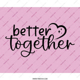 Better Together Mouse Pad, Cute Desk Decor, Work From Home, Home Office Accessories, Pink Heart Gift, Gamer Mousepad, Trendy Aesthetic - Tawshia