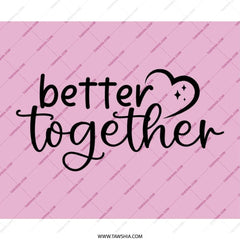 Better Together Mouse Pad, Cute Desk Decor, Work From Home, Home Office Accessories, Pink Heart Gift, Gamer Mousepad, Trendy Aesthetic - Tawshia