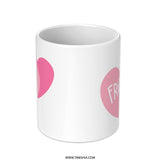 Best Friends Mug, Friendship Gift, Pink Hearts Coffee Mug, Friend Mug, Gift for Friends, Cute Mug, Friends TV Show Mug - Tawshia