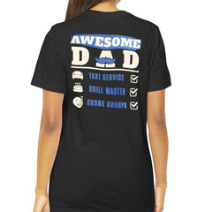 Awesome Dad Graphic Printed T-Shirt Casual Wear product