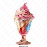 Ice Cream Sundae Pinback Button, Sweet Treat Badge, Cute Food Button, Dessert Lover Gift, Colorful Pin Button, Unique Button, Party Favor - Tawshia