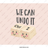 We Can Undo It BackPack, Cute Keyboard Keys, Funny Ctrl Z, School BackPack, Office BackPack, Gift Idea, Student BackPack - Tawshia