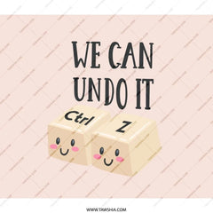 We Can Undo It BackPack, Cute Keyboard Keys, Funny Ctrl Z, School BackPack, Office BackPack, Gift Idea, Student BackPack - Tawshia