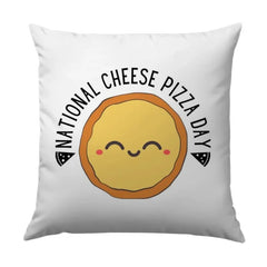National Cheese Pizza Day Pillow, Foodie Gift, Pizza Lover Decor, Cute Food Pillow, Kawaii Pillow, Pizza Slice Accent Pillow, Home Decor - Tawshia