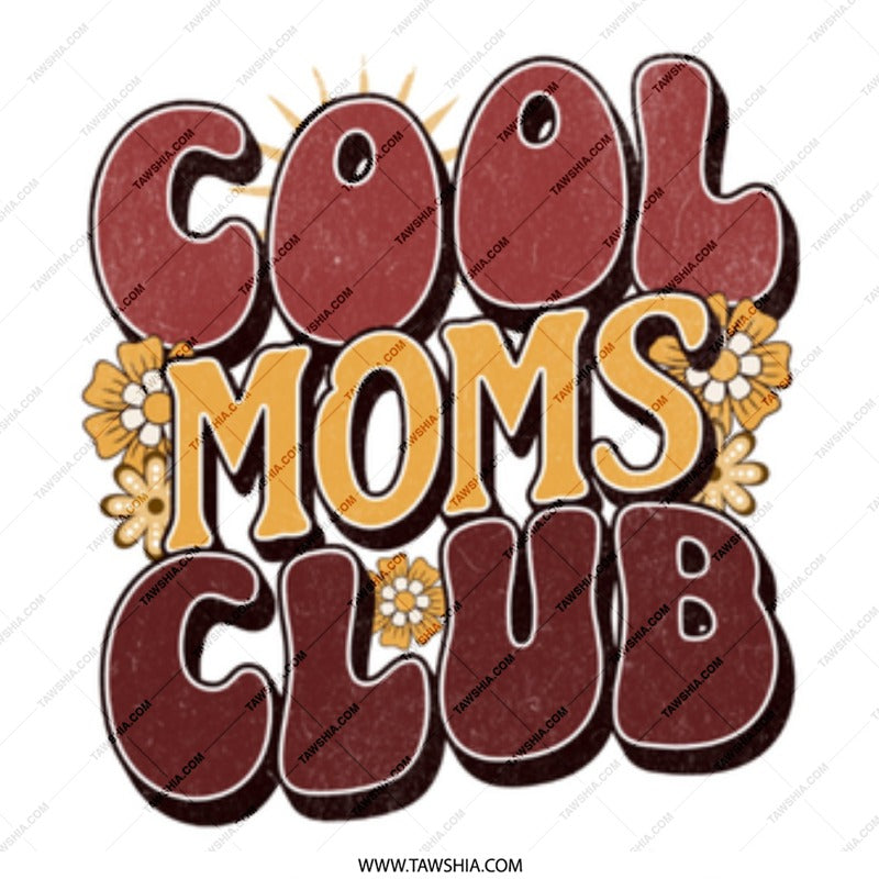 Cool Moms Club Floral Design Graphic product