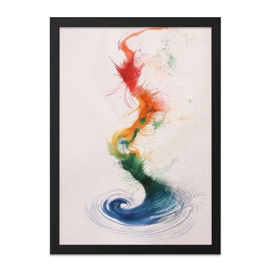 Abstract Wave Wall Art, Colorful Painting Print, Modern Art Decor, Fluid Artwork, Home Wall Decor, Contemporary Art, Living Room Art - Tawshia