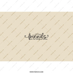 Friends Tumbler, Friends are the Family We Choose Gift, Best Friend Present, Friendship Quote Tumbler, Tumbler with Straw, Personalized Gift - Tawshia