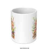 Floral Door Mug, Fantasy Book Lover Gift, Reading Mug, Bookish Mug, Butterfly Bird Mug, Unique Gift, Coffee Mug, Tea Mug, Novelty Mug - Tawshia