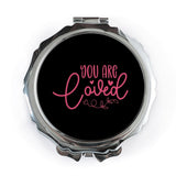 You Are Loved Pocket Mirror, Cute Pocket Mirror, Inspirational Pocket Mirror, Gift Idea, Everyday Pocket Mirror, Travel Mirror - Tawshia