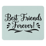 Best Friends Forever Mouse Pad, Friendship Gift, Cute Mousepad, Gift for Bestie, Desk Decor, Personalized Mouse Pad, Work From Home Gift - Tawshia