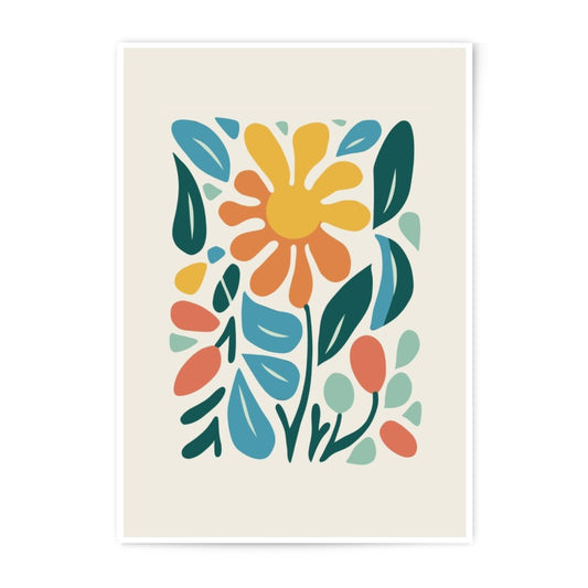 Floral Photographic Print, Botanical Wall Art, Flower Illustration, Modern Art Print, Home Decor, Nature Art, Living Room Art, Abstract Art - Tawshia