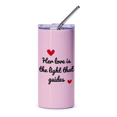 Love Light Tumbler, Heart Tumbler, Romantic Gift, Her Love, Inspirational Tumbler, Gift For Her, Custom Tumbler, Stainless Steel Tumbler - Tawshia