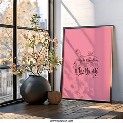 Best Friend Wall Art, Bride Decor, Friendship Quote Print, Pink Wall Decor, Bridesmaid Gift, Friend Gift Idea, Home Decor, Wall Hanging - Tawshia