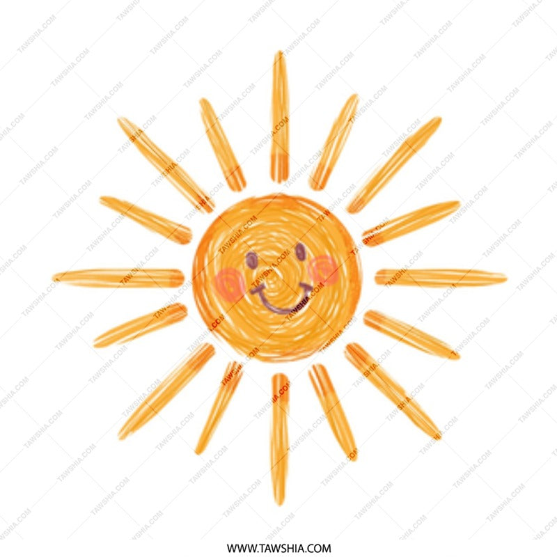 Smiling Sun Mug, Cute Sun Drawing Mug, Sunshine Coffee Cup, Happy Sun Mug, Positive Vibes Mug, Gift for Friend, Summer Mug, Kids Mug - Tawshia