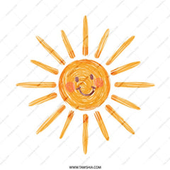 Smiling Sun Mug, Cute Sun Drawing Mug, Sunshine Coffee Cup, Happy Sun Mug, Positive Vibes Mug, Gift for Friend, Summer Mug, Kids Mug - Tawshia