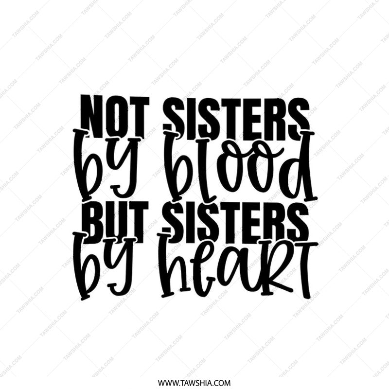 Not Sisters By Blood Pillow, Best Friends Pillow, Friendship Gift, Soul Sister Present, Decorative Pillow, Bestie Gift Idea - Tawshia