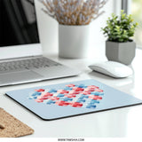 Heart Mouse Pad, Love Theme Mousepad, Cute Office Decor, Artistic Mousepad, Gift for Her, Desk Accessories, Valentine Gift, Unique Mouse - Tawshia
