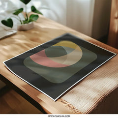 Modern Art Photographic Print, Abstract Circle Art, Geometric Wall Decor, Contemporary Home Art, Unique Gift Idea - Tawshia