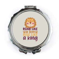Roar Like a Lion Pocket Mirror, Rise Like a King Compact Mirror, Motivational Pocket Mirror, Lion Gift, King Gift, Inspirational Quote - Tawshia