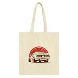 Retro Car Art Tote Bag, Japanese Car Design, JDM Inspired Gift, Car Lover Gift, Automotive Art, Cool Driver Gift - Tawshia