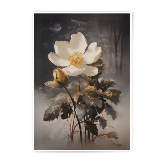 Anemone Photographic Print, Floral Wall Art, Flower Photography, Botanical Decor, Elegant Home Decor, Nature Photo, Gift Idea - Tawshia