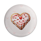 Heart Cookie Pinback Button, Valentine's Day Gift, Sweet Treat Pin, Baking Lover Pin, Foodie Badge, Cute Accessory, Unique Button - Tawshia