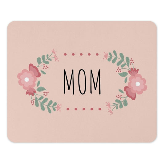 Mom Floral Mouse Pad, Cute Mother's Day Gift, Unique Office Decor, Desk Accessories, Perfect for Her, Trendy Mousepad, Gift for Mom - Tawshia