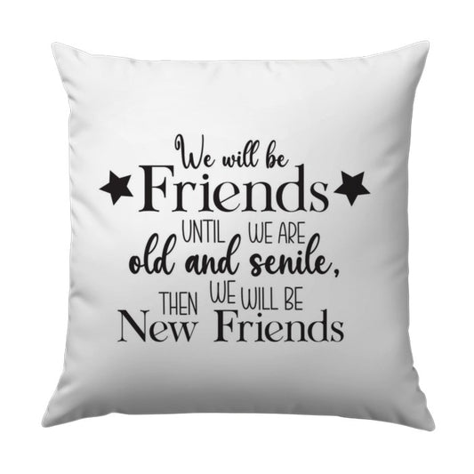 Funny Friends Pillow, Best Friend Gift, Sentimental Pillow, Friendship Quote, Gift For Friend, Old Friends Pillow, New Friends Pillow - Tawshia
