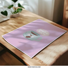 Cute Coffee Photographic Prints, Kawaii Coffee Art, Everybody Loves Me, Coffee Bean Illustration, Pastel Prints, Coffee Lovers Gift - Tawshia