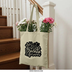 Best Friends Forever Tote Bag, Friendship Gift, Gift for Bestie, BFF Present, Friendship Tote, Matching Bags, Gifts for Friends - Tawshia