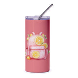 Lemon Backpack Tumbler, Cute Tumbler, Summer Tumbler, Back To School Tumbler, Trendy Tumbler, Pink Tumbler, Travel Tumbler, Gift For Her - Tawshia