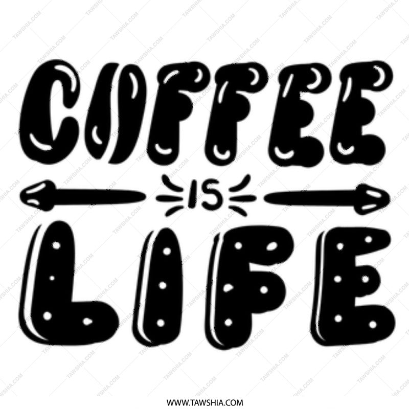 Coffee Is Life Mug, Funny Coffee Mug, Coffee Lover Gift, Morning Coffee Mug, Unique Mug Design, Hot Beverage Mug, Gift Idea Mug - Tawshia