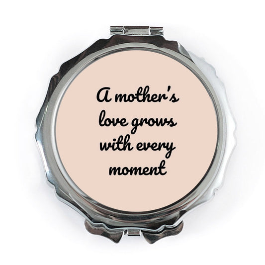 Mother's Love Pocket Mirror, Mom Appreciation Gift, Sentimental Present, Everyday Carry Mirror, Purse Mirror, Keepsake Gift, For Her - Tawshia