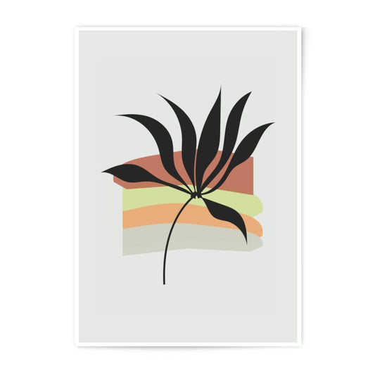 Botanical Photographic Print, Minimalist Plant Art, Abstract Leaves, Modern Wall Decor, Nature Print, Home Decor, Flower Illustration - Tawshia
