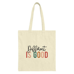 Different Is Good Tote Bag, Positive Affirmation Bag, Motivational Tote, Everyday Bag, Gift Idea, Cute Bag, Inspirational Design Tote - Tawshia