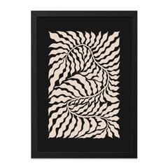 Abstract Floral Wall Art, Botanical Print, Beige Leaves, Modern Home Decor, Neutral Art, Minimalist Wall Decor, Elegant Art Print - Tawshia