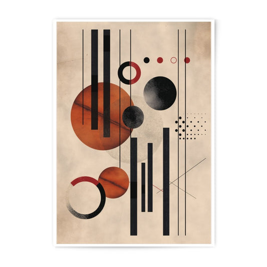 Abstract Geometric Photographic Print, Modern Art Print, Circle Art, Line Art, Wall Art, Home Decor, Minimalist Print, Office Decor - Tawshia