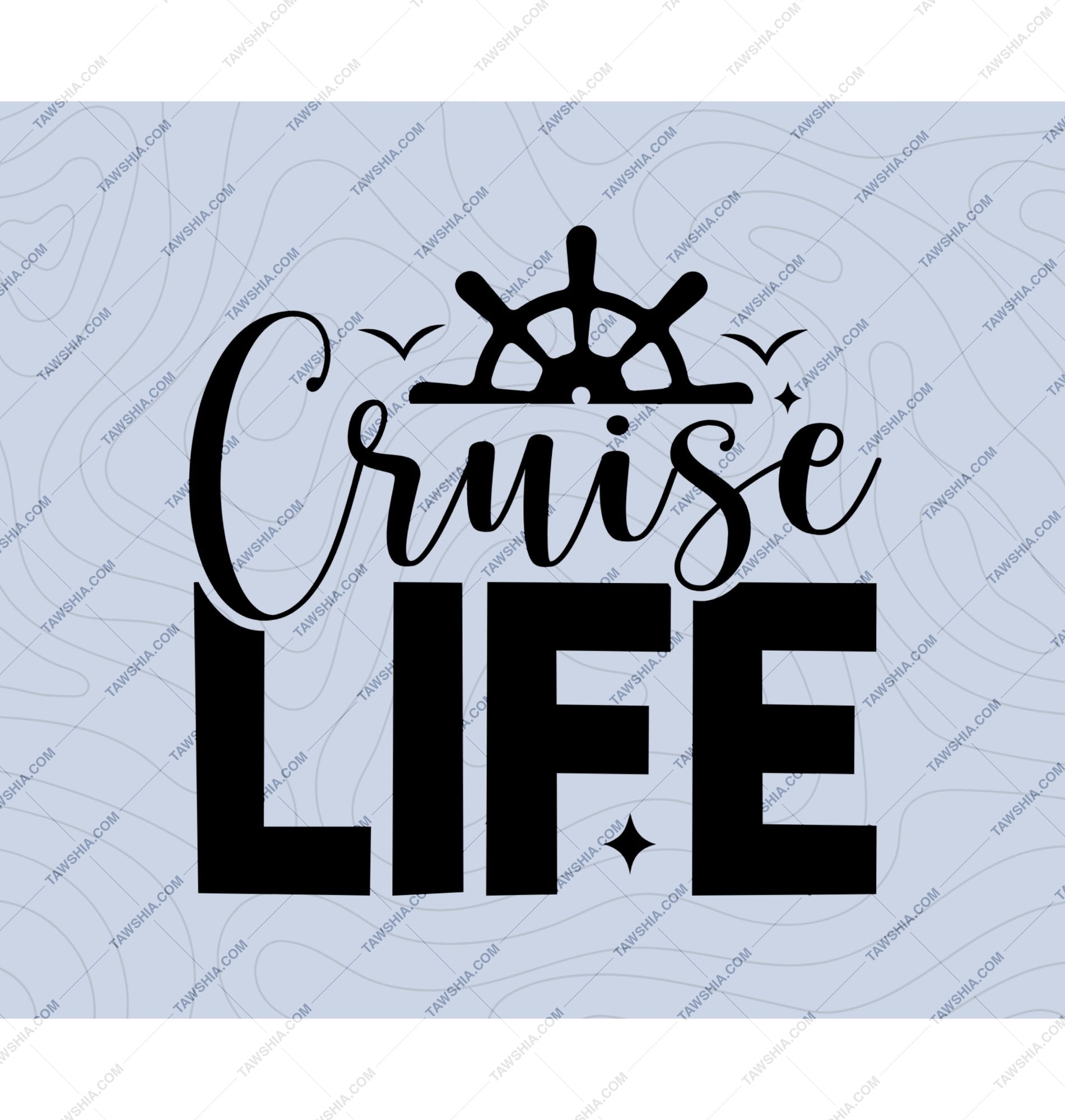 Cruise Life Graphic Design Art Wall Decoration product type