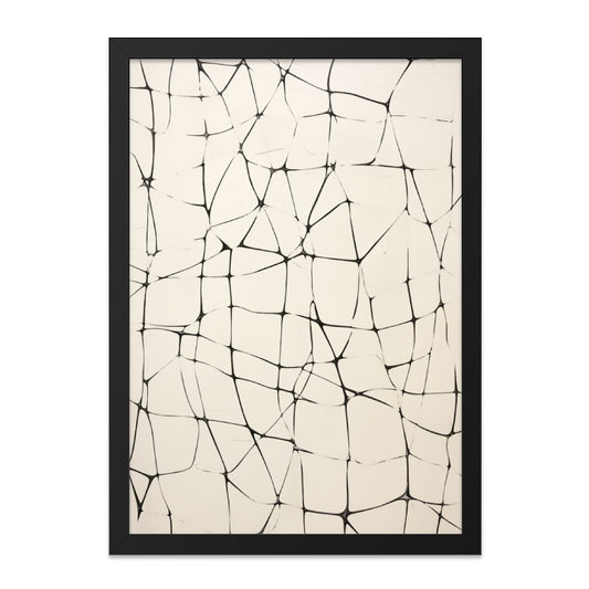 Abstract Lines Wall Art, Modern Wall Decor, Geometric Print, Contemporary Art, Minimalist Home Decor, Unique Wall Hanging, Black and Beige - Tawshia
