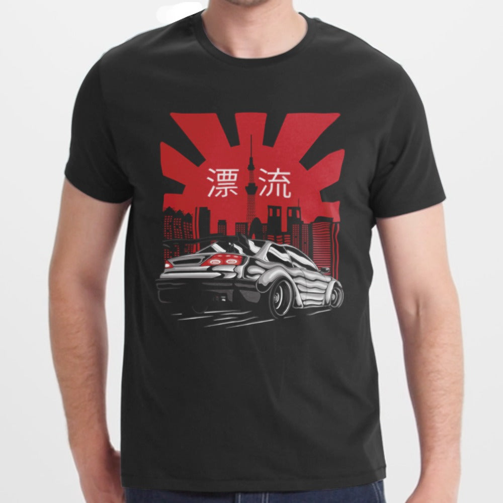 Stylish Tokyo Drift Car Graphic T-Shirt product