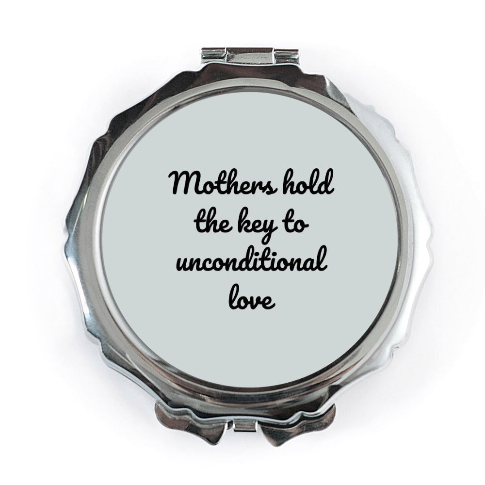 Mothers Love Pocket Mirror, Unconditional Love Mirror, Sentimental Gift, Mom Gift, Pocket Mirror For Purse, Handbag Mirror - Tawshia