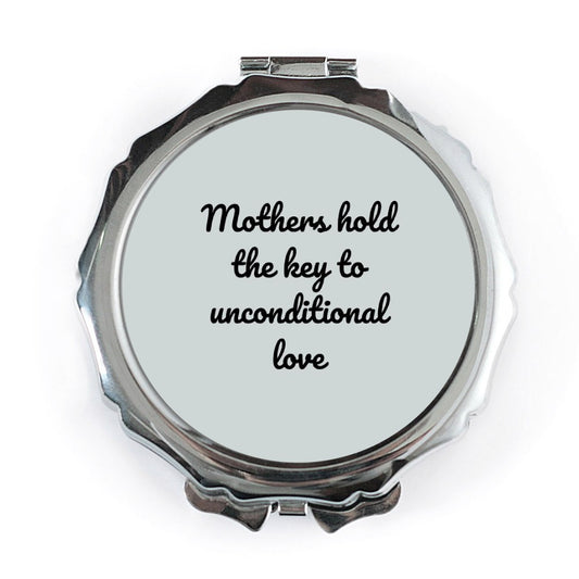 Mothers Love Pocket Mirror, Unconditional Love Mirror, Sentimental Gift, Mom Gift, Pocket Mirror For Purse, Handbag Mirror - Tawshia