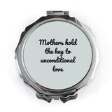 Mothers Love Pocket Mirror, Unconditional Love Mirror, Sentimental Gift, Mom Gift, Pocket Mirror For Purse, Handbag Mirror - Tawshia