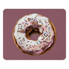 Donut MousePad, Sprinkled Donut, Foodie Gift, Delicious Mousepad, Sweet Treat, Office Decor, Computer Accessory, Desk Mat, Donut Art - Tawshia
