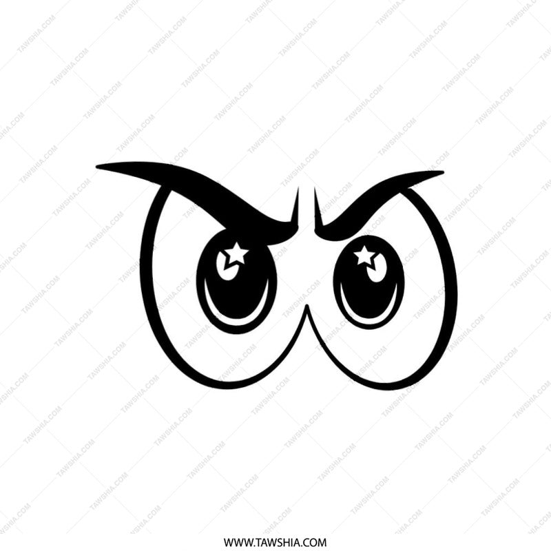 Owl Eyes Pillow, Cartoon Eyes Throw Pillow, Angry Bird Eyes Pillow, Funny Eyes Decorative Pillow, Home Decor Pillow - Tawshia
